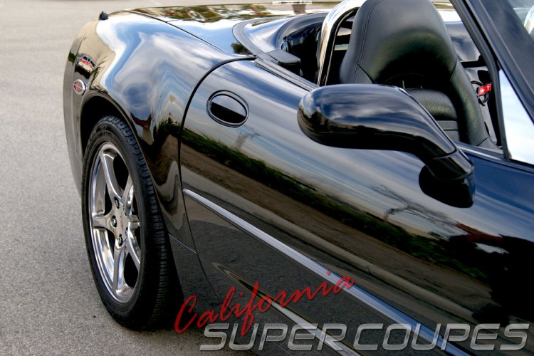 C5 Corvette Wide Rear Quarter Panels for Convertible C5, Pair, California Super Coupes