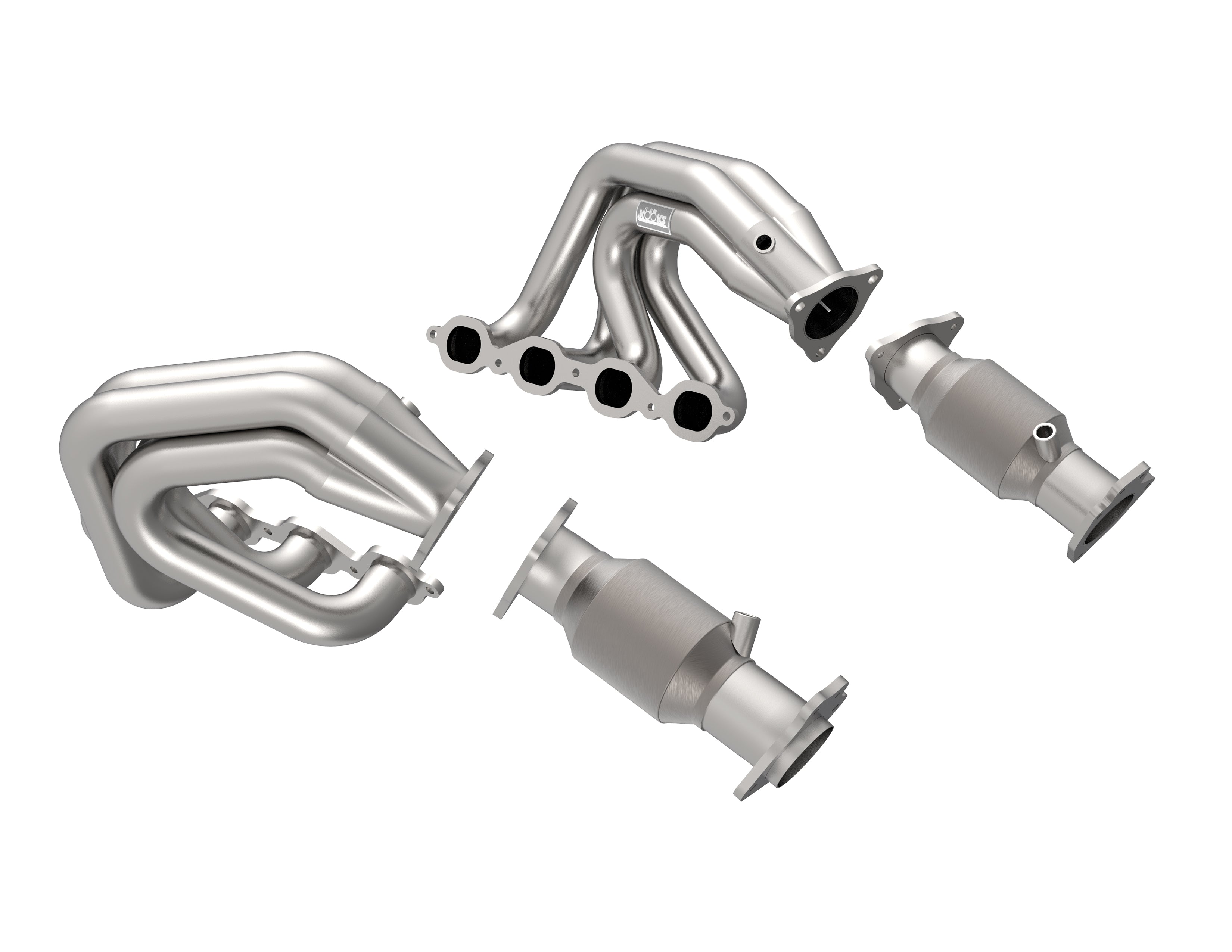 2" Header and H.O. GREEN Connection Kit. 2020+ Corvette C8 6.2L