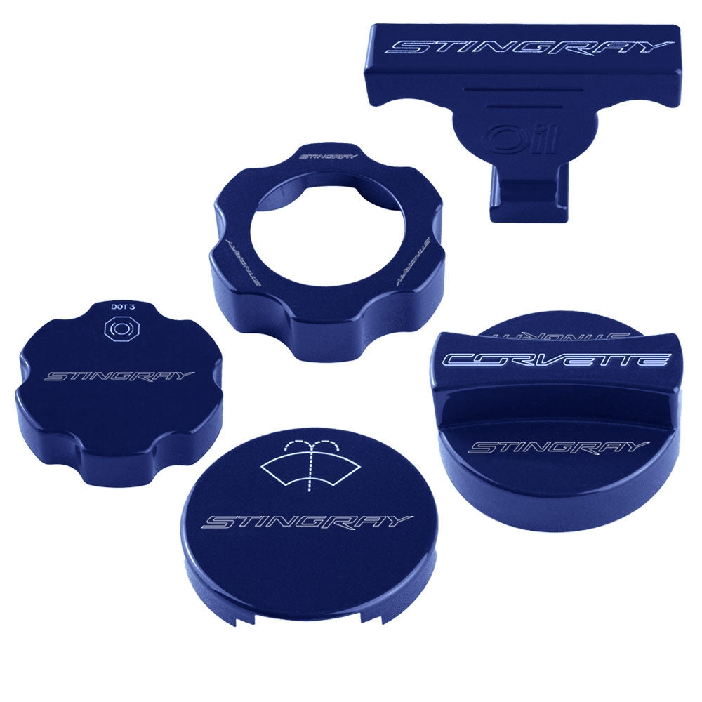 2014-2019 C7 Corvette Under Hood Cap Cover Kit - Stingray Signature