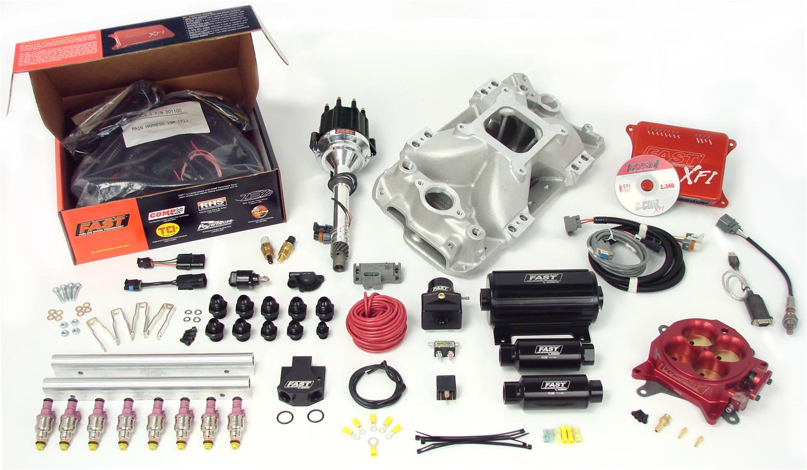 1969-1996 Chevrolet Corvette  XFI 2.0 SBC Polished 1000 Kit