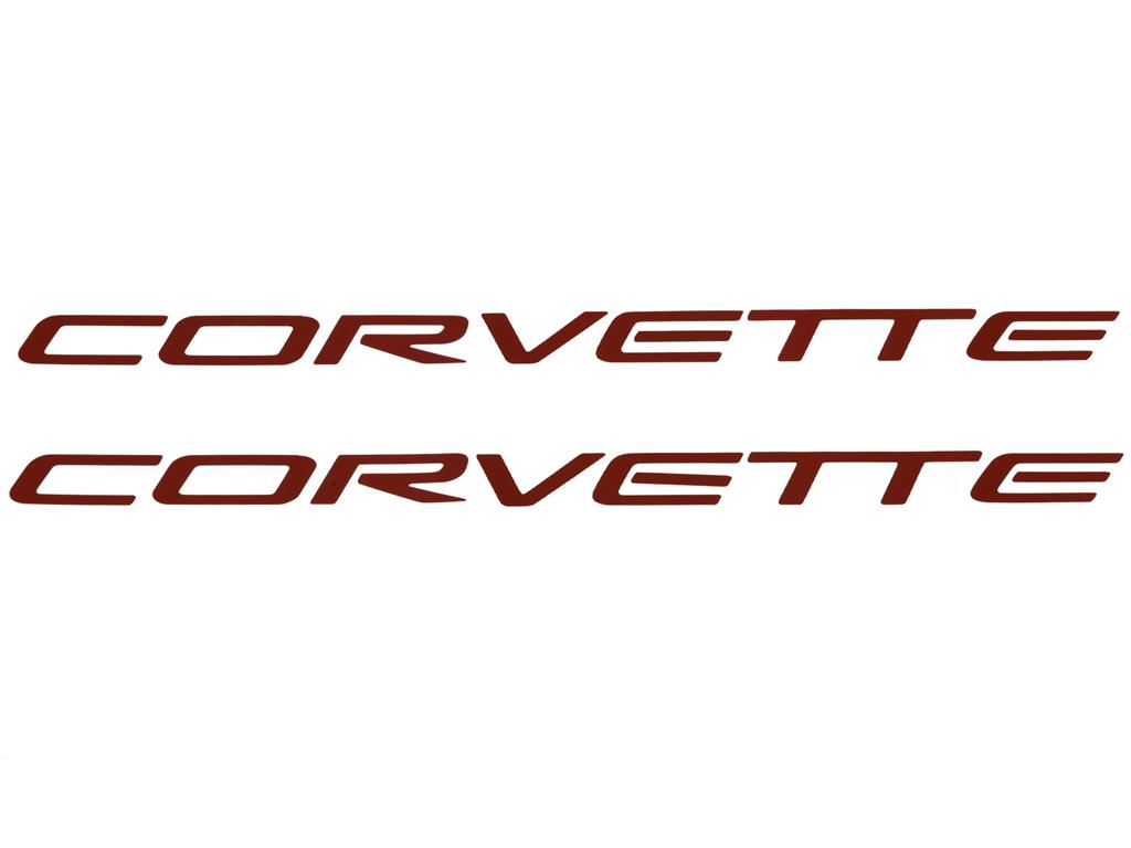 97-04 C5 Corvette Fuel Rail Cover Corvette Letter Decal Set, Does Both Sides