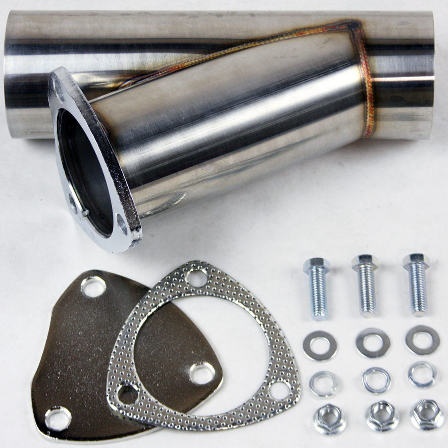 Universal  All 2.5" (63mm) Manual Exhaust Cutout Kit - Stainless Steel