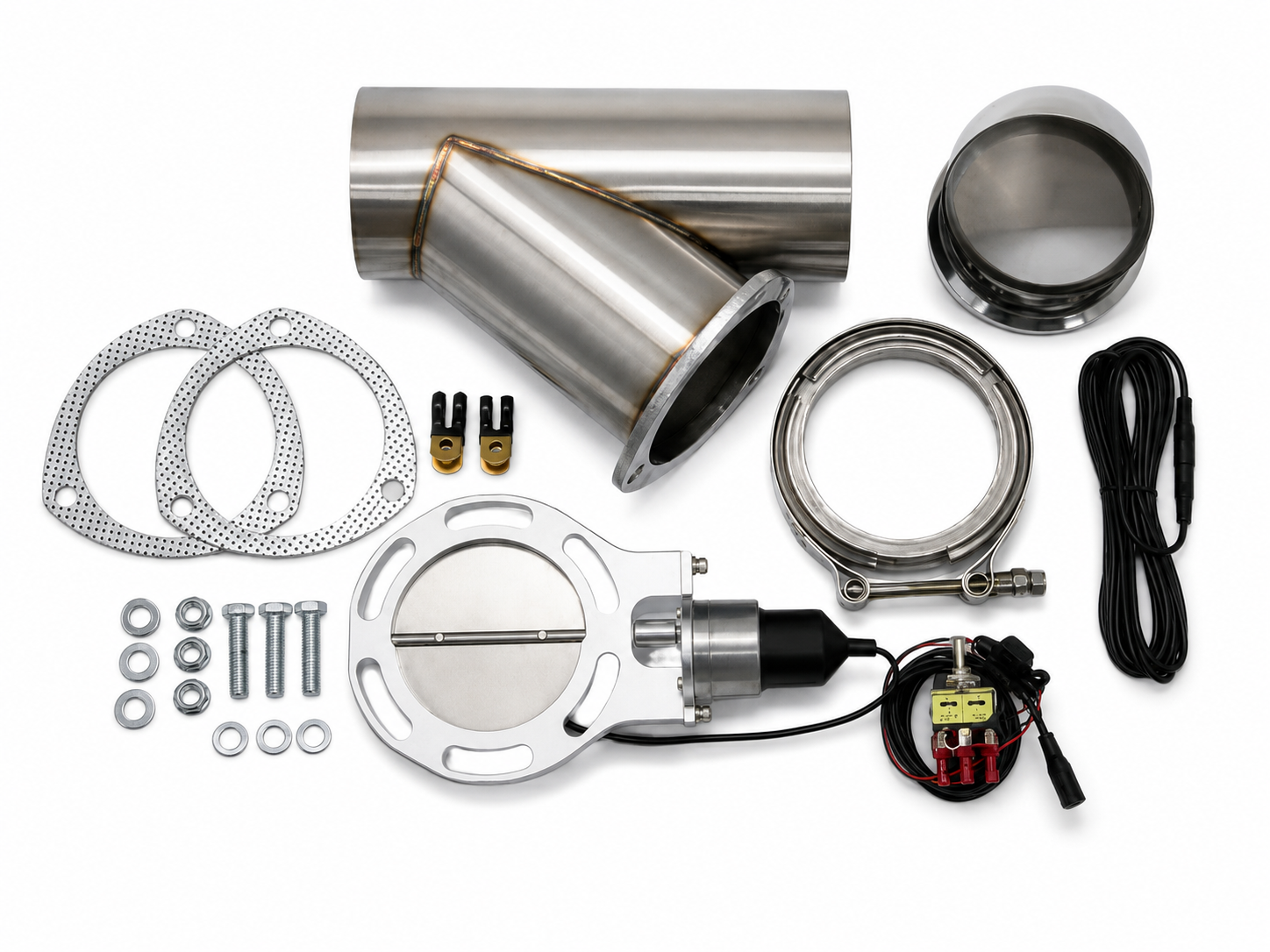 Granatelli Electric Exhaust Cutout Kit 307540 - SS Weld-In -4.00" - 307540