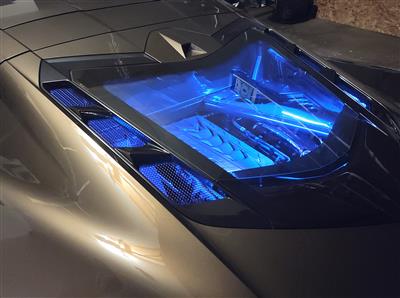 2020-2024 C8 Corvette LED RGB Engine Bay Lighting Kit - Bluetooth