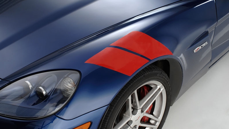 Corvette Grand Sport Fender Accent Stripes C6 2005-2013 (R&L Fenders)