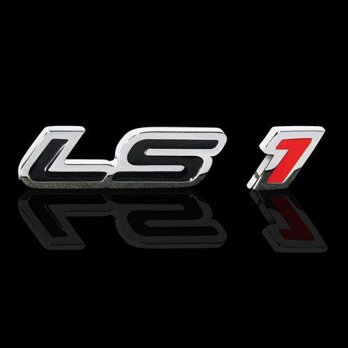 Corvette LS1 Chromed Billet Badges / Emblems, Single