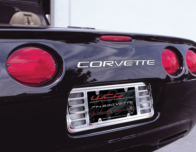 C5 Corvette Billet License Frame - Chrome