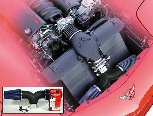 C5 Corvette Dual Air Intake System - Black