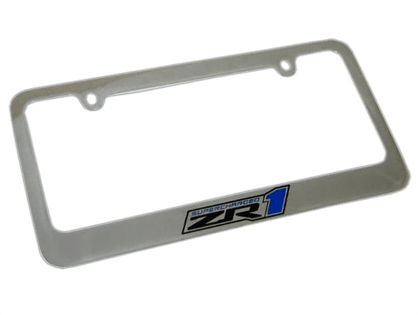 Corvette License Plate Frame - Chrome : 2009-2013 ZR1