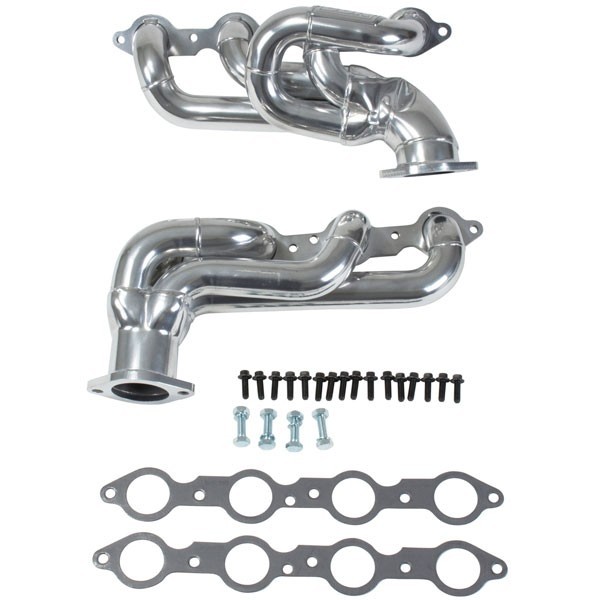 BBK 10-15 Camaro LS3 L99 Shorty Tuned Length Exhaust Headers - 1-3/4 Silver Ceramic