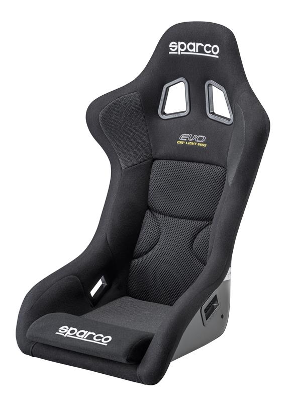 SPARCO 008442FNR Evo LF II US Competition Racing Seat, Each, Black, Corvette
