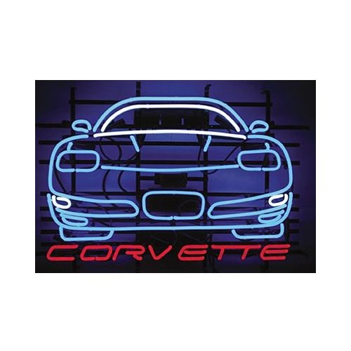 Chevrolet C5 Corvette Front View Neon Sign