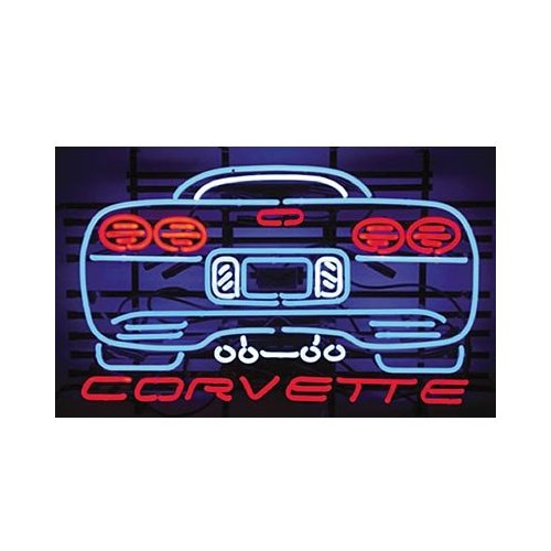 Chevrolet C5 Corvette Rear View Neon Sign