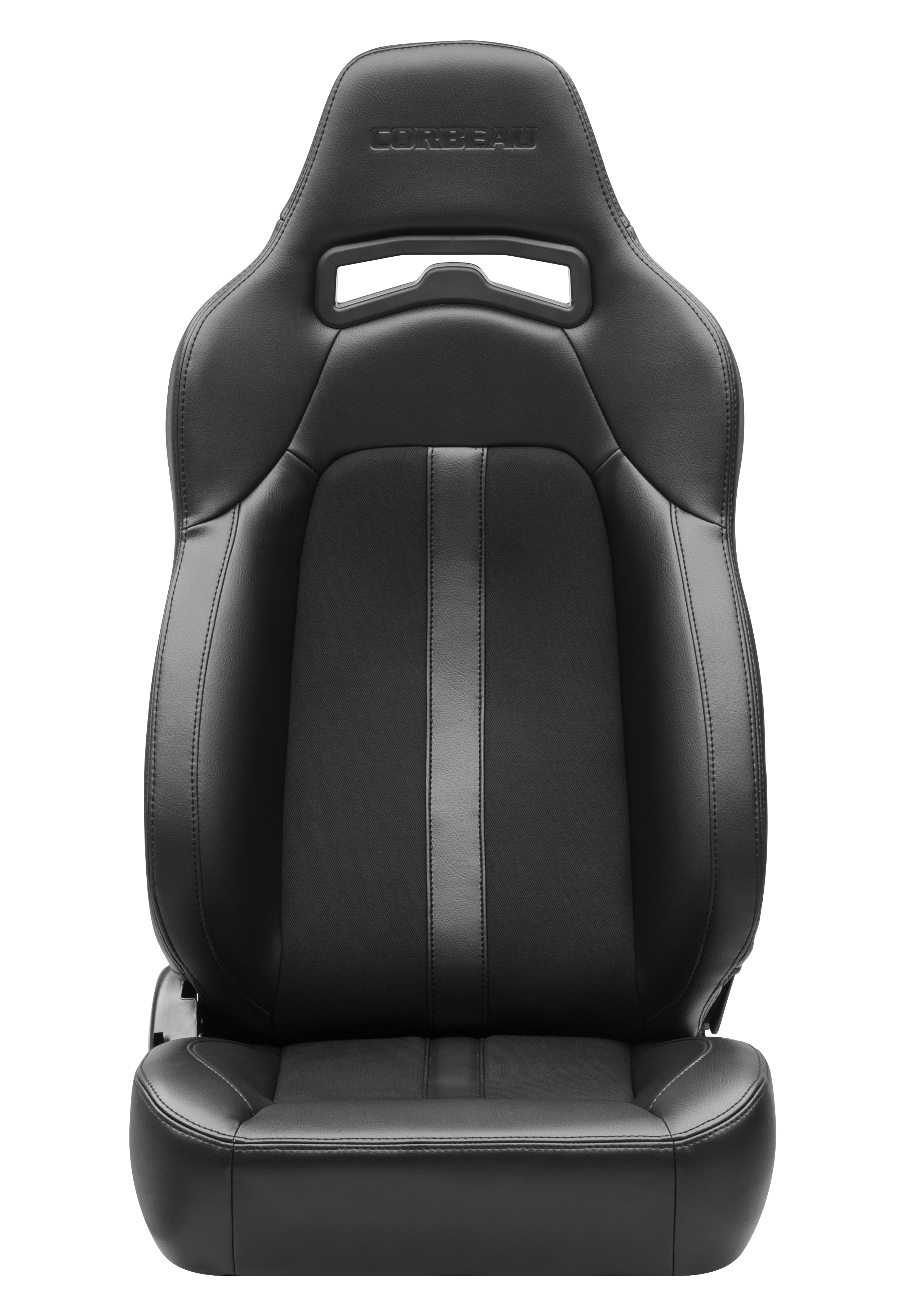 Corbeau Trailcat Racing Seat, Trailcat Black Vinyl / Cloth Black Stitch, 44902BBPR