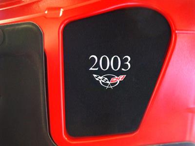 97-04 Underhood Display Insert With Year And C5 Corvette Logo Black Carpeted