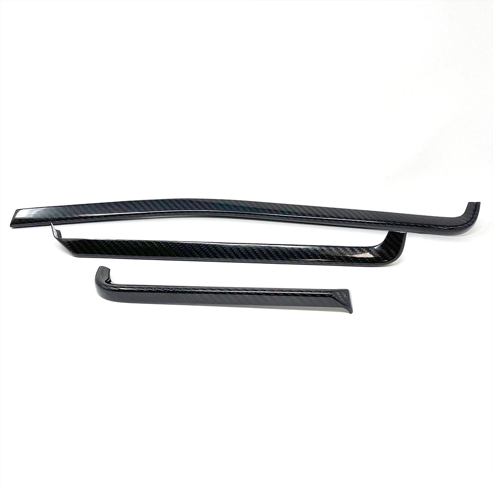 C8 Corvette Dash Trim 3 Piece Kit, Carbon Fiber