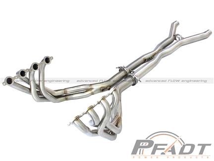 Corvette C6, aFe Power PFADT Series 1-7.8" Headers and X-Pipe 09-13 V8-6.2L Race, wo/cats