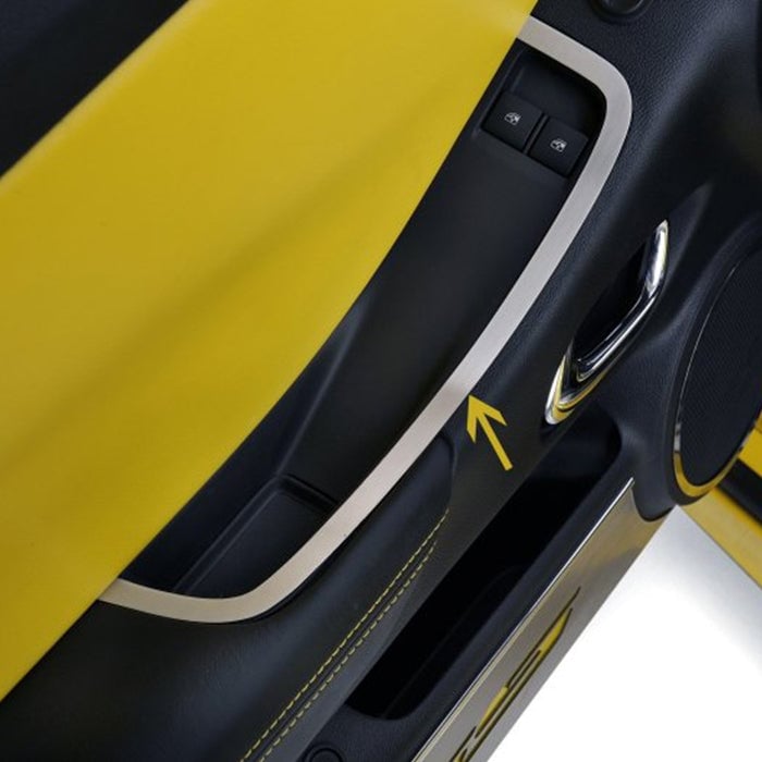 2010-2015 Camaro Door Handle Pull Trim 2 Pc. Kit : Brushed Stainless Steel