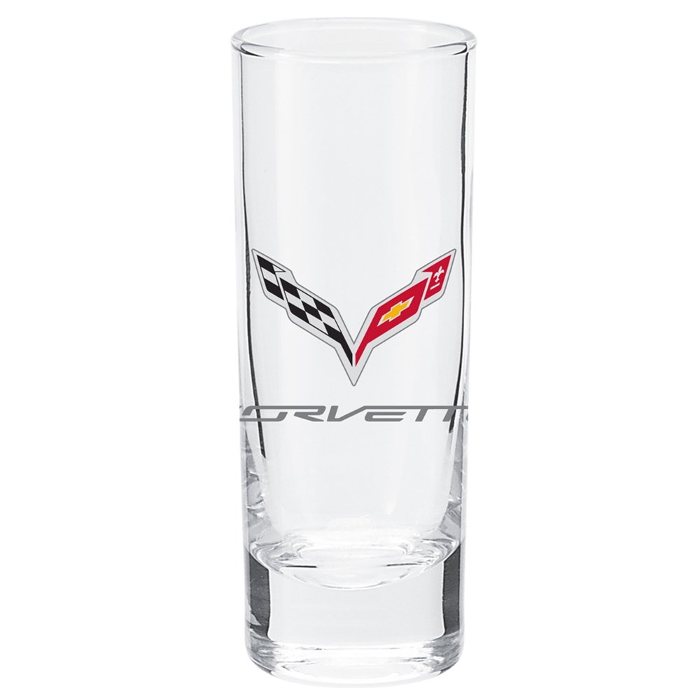 C7 Logo Corvette Premium Cordial Glass : 2014+