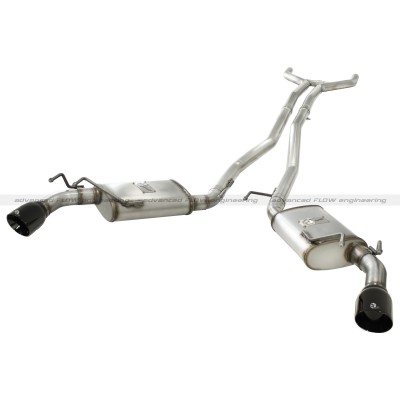 Camaro 10-13 V6-3.6L Mach Force-Xp 2-1/2" Cat-Back Stainless Steel Exhaust System w/Black Tips