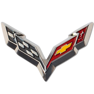 Corvette 2014 C7 Logo Beveled Lapel Pin for Hat or Shirt