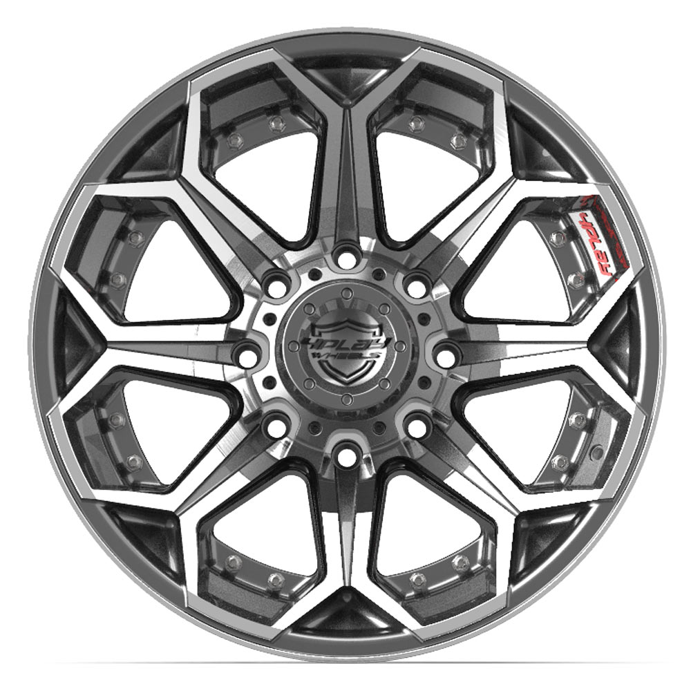 20" Aftermarket Wheel fits Chevy, GMC,  4P80R Brushed Gunmetal 20x10