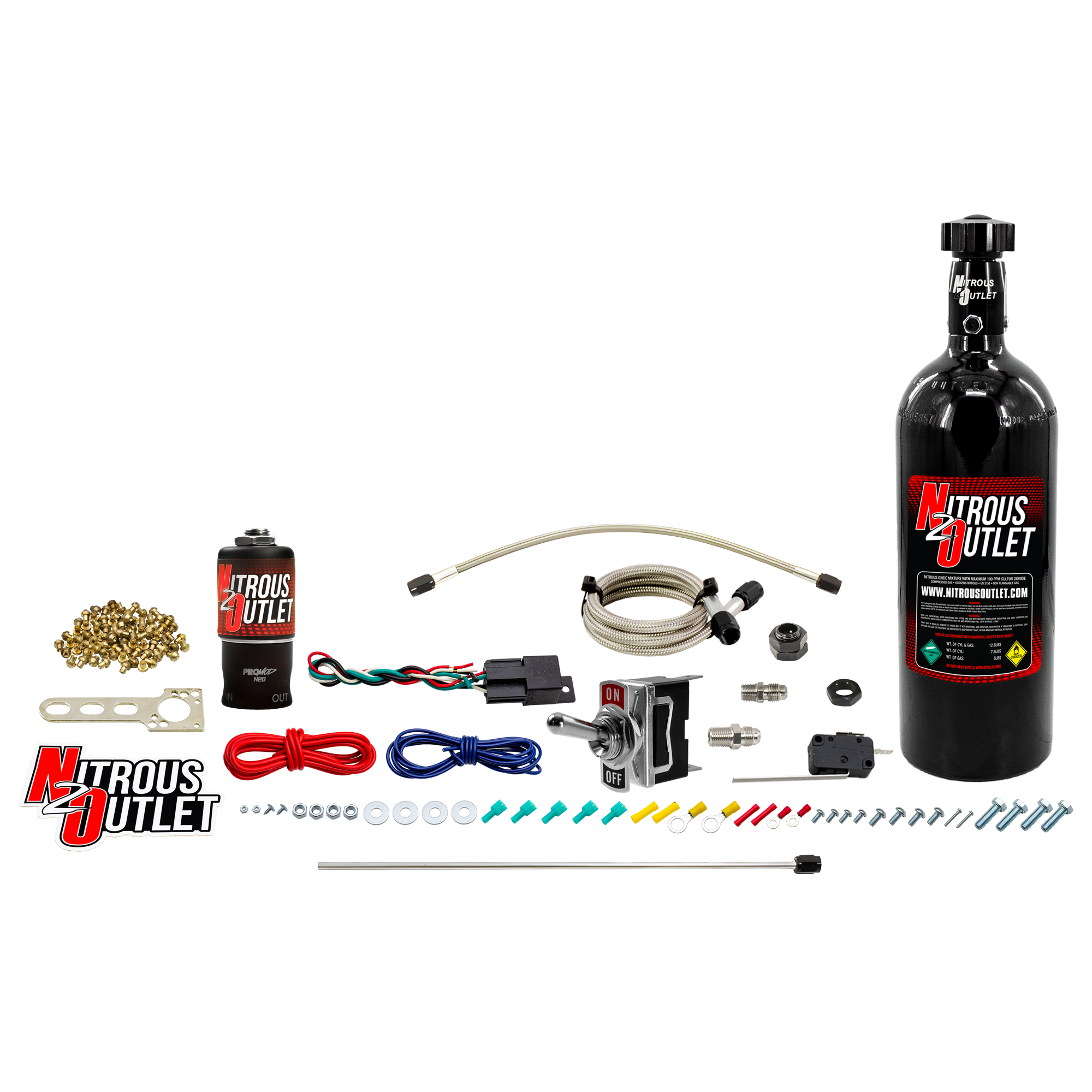 Nitrous Outlet Powersports Dry Single Discharge Hard-Line System (10,15,20,25,30