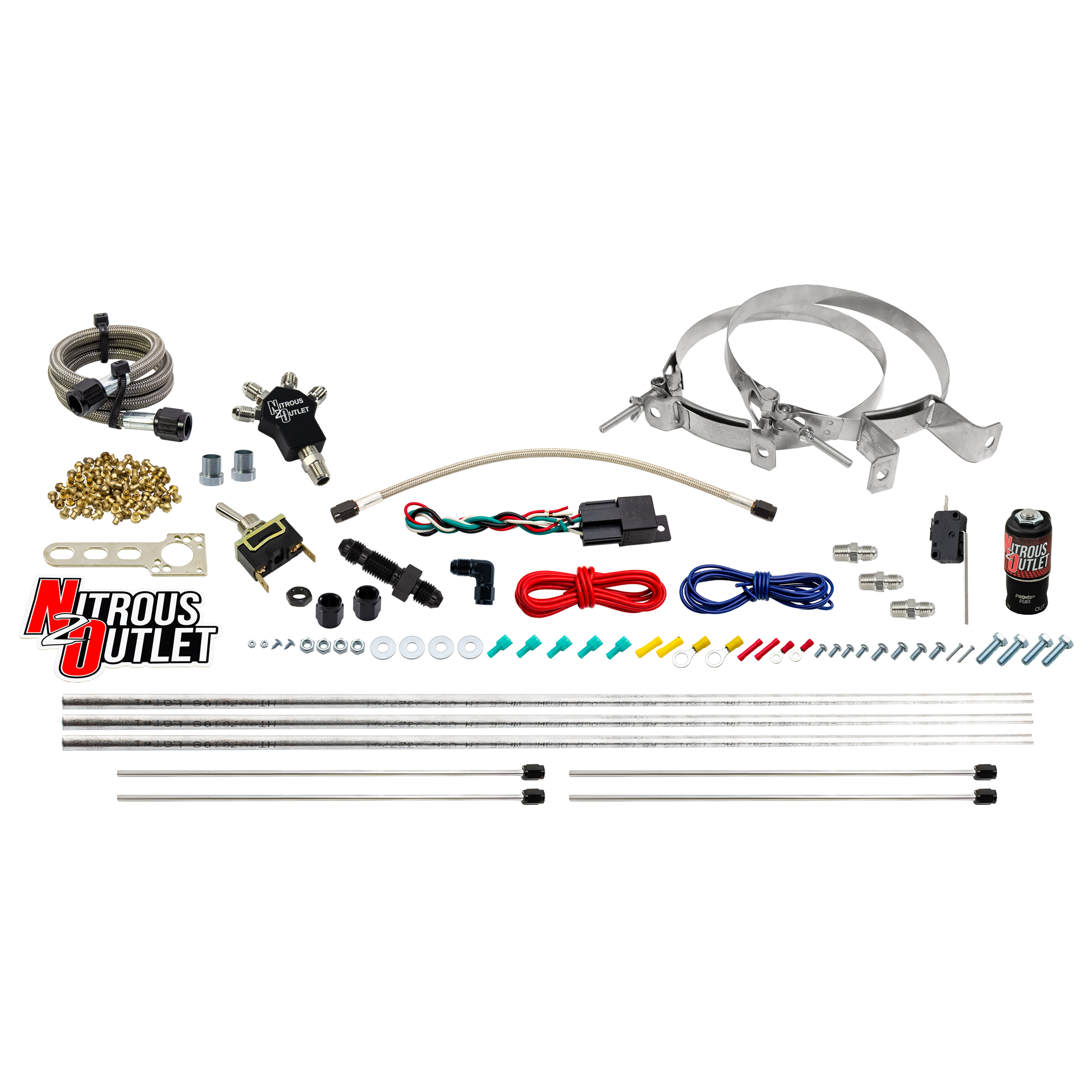 Nitrous Outlet Powersports Dry Quad Discharge Hardline System (40,60,80,100,120