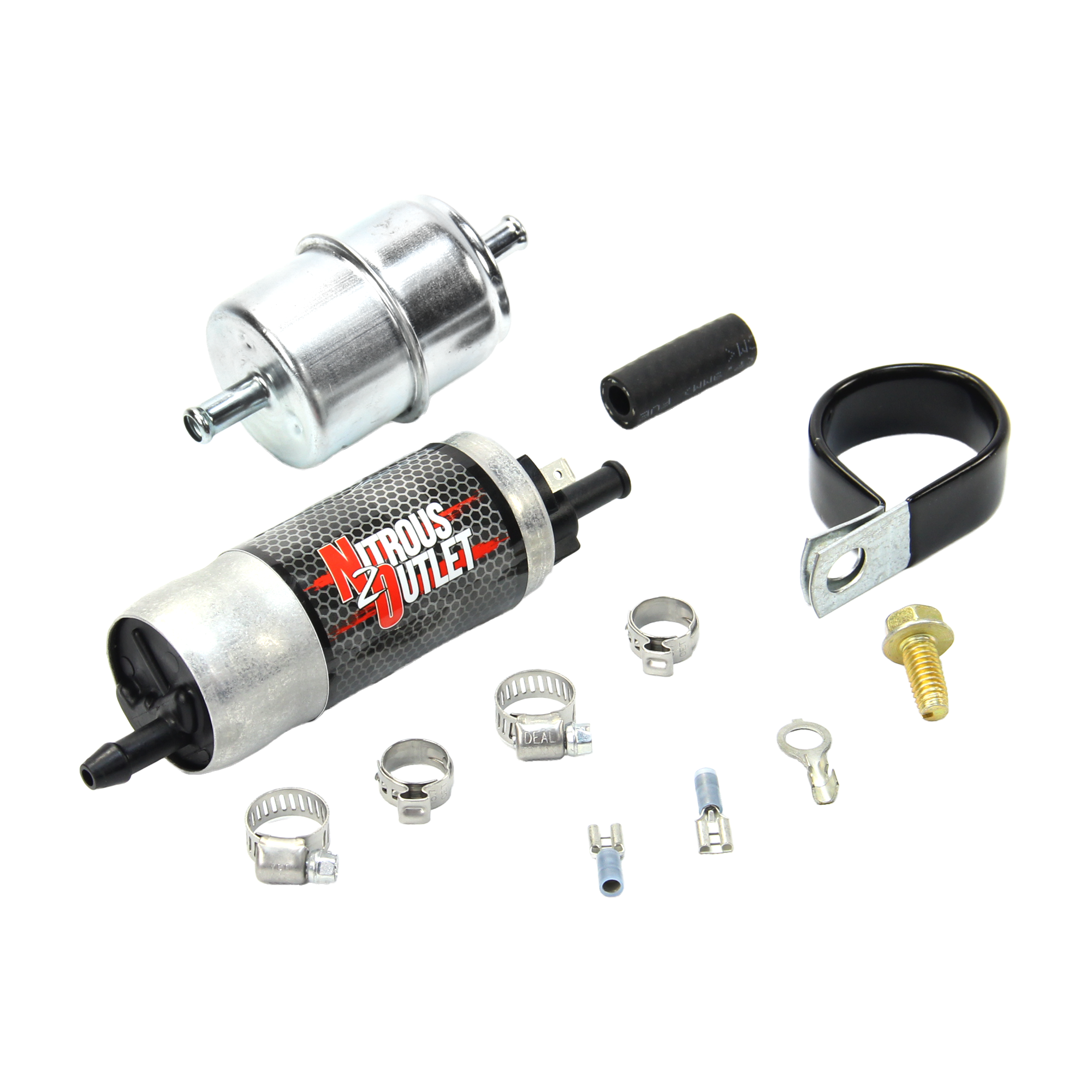 Nitrous Outlet Powersports Electric Fuel Pump- 30 gph @ 6psi/5/16 Barb Inlet And