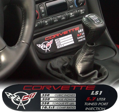 C5 Corvette Ash Tray "Stats" Label