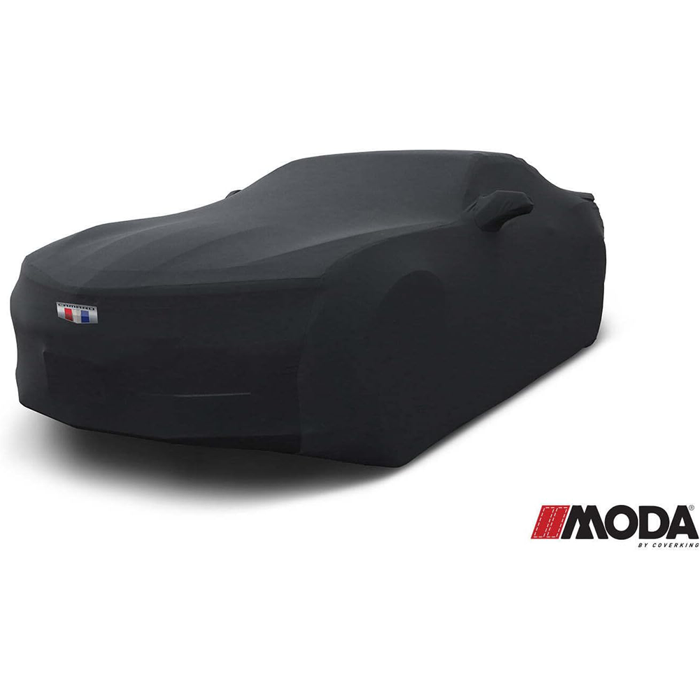 2016-2023 Camaro 6th Gen Moda Stretch Satin Car Cover - Indoor: Black
