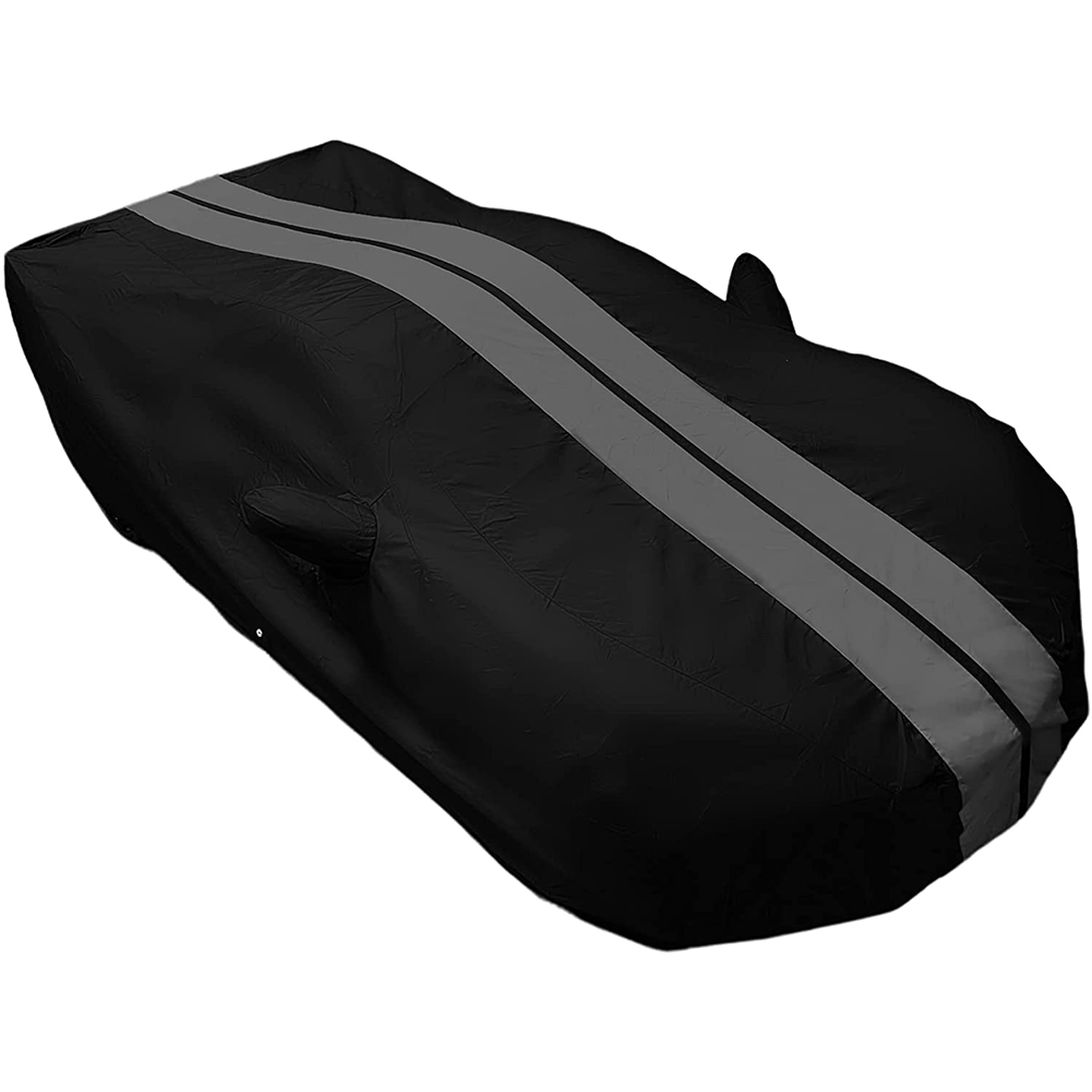 Corvette Ultraguard Plus Car Cover, Indoor/Outdoor Protection, Black W/ Gray Str
