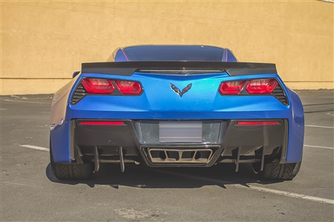 Chevy Corvette C7 Rear Diffuser, Fiberglass, Fits all 14 up Stingrays