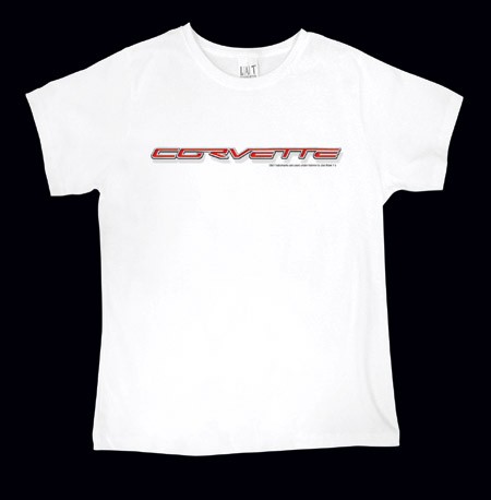 C6 Corvette Script Womens Shirt (White)