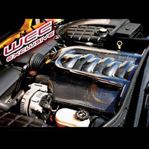 C5/Z06 Corvette or  LS1/LS6 Engines,  Carbon Fiber Engine Cover, 1 Piece Design
