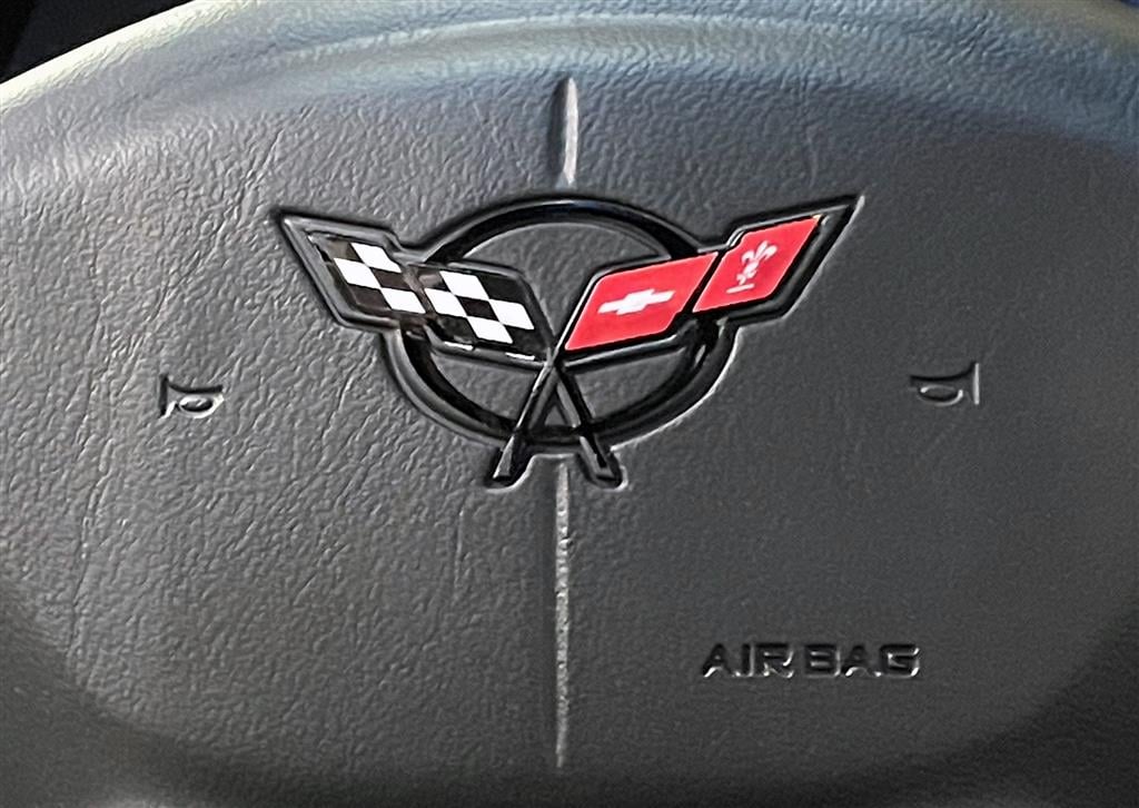 C5 Corvette 97-04 Steering Wheel Emblem Decal - Factory Colors