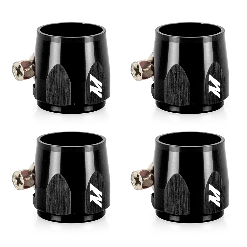 Mishimoto -4AN Hex Hose Finisher Clamp Set, Black