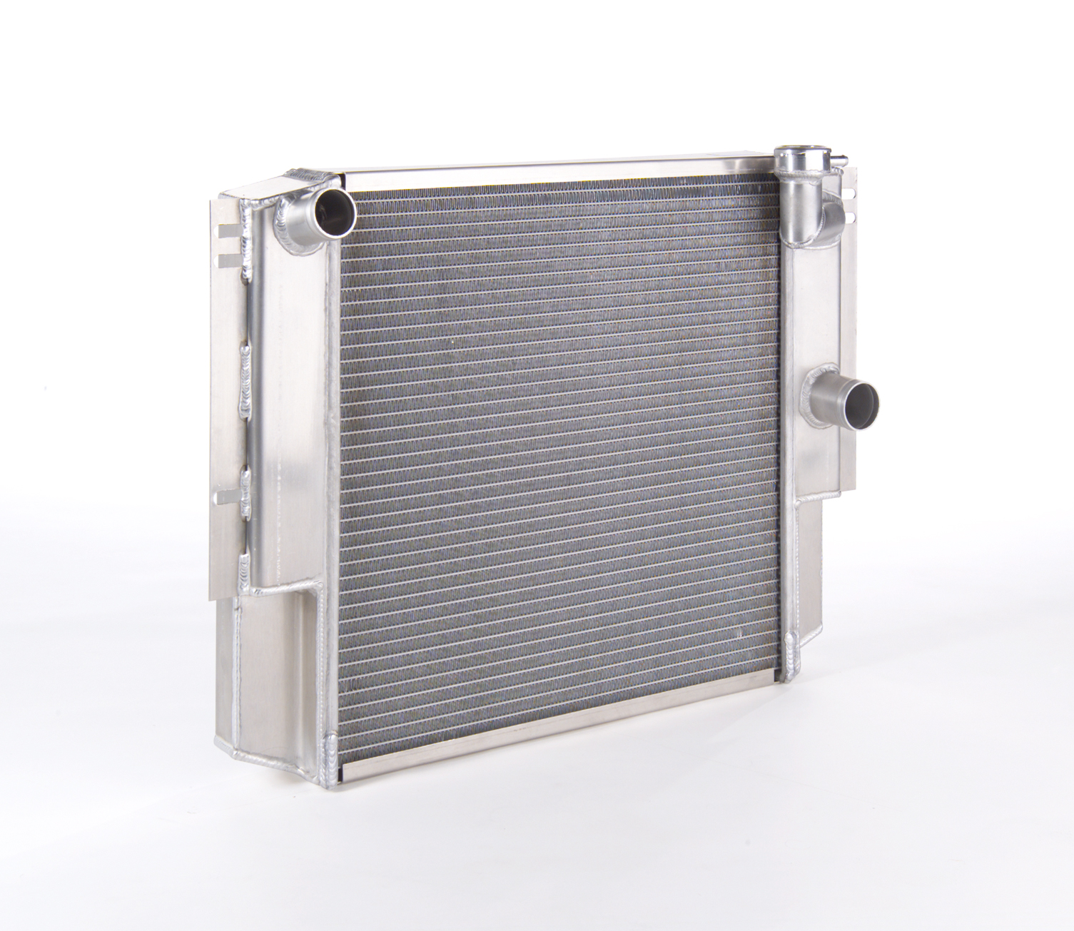 Radiator Direct-Fit Polished Finish for 54-60 Chevrolet Corvette LS1 w/Std Trans