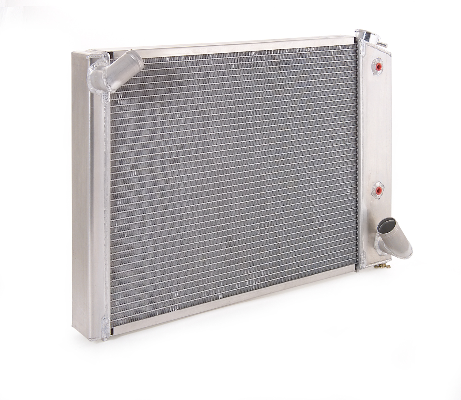 Radiator Direct-Fit Polished Finish for 66-68 Chevrolet Corvette w/Auto Trans, B