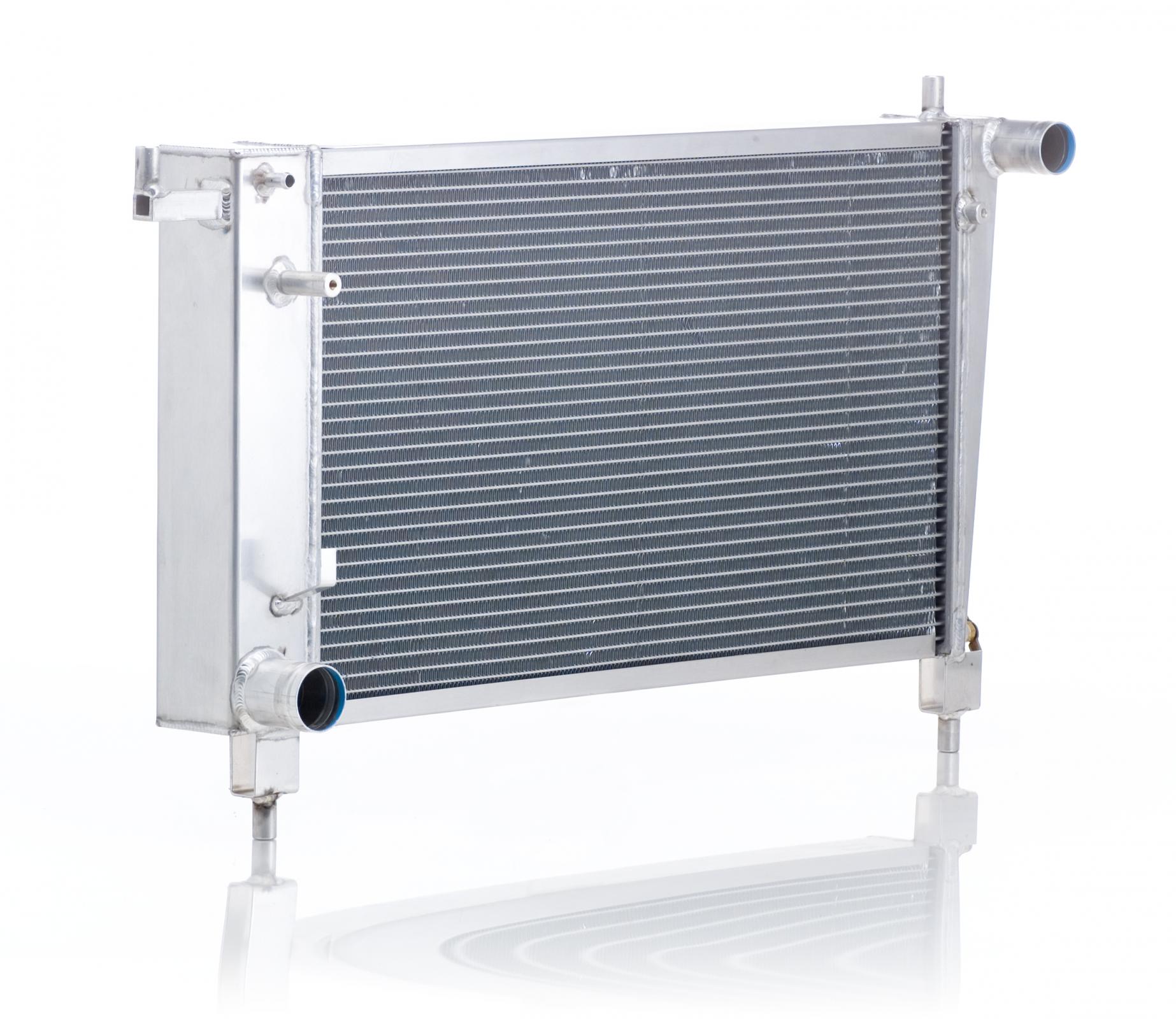 Radiator Direct-Fit Polished Finish for 96 Ford Mustang w/Auto Trans, Be Cool Ra