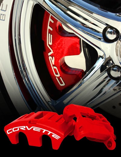 Corvette Brake Caliper Package - Powder Coated Exchange : 2005-2013 C6