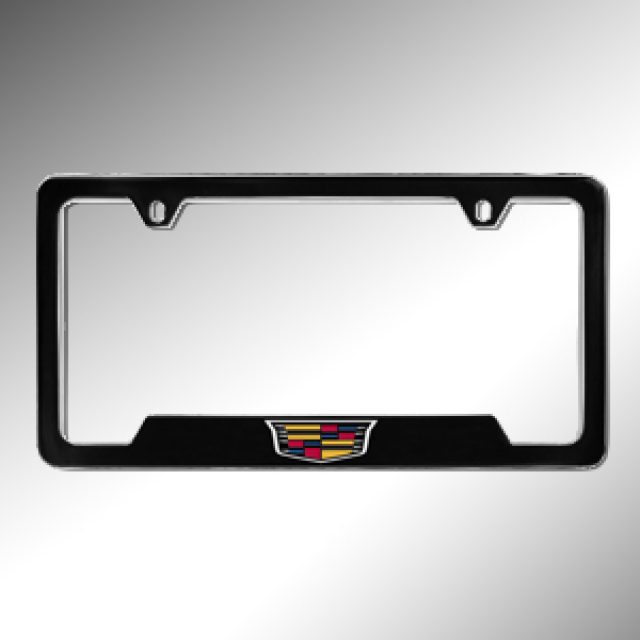 License Plate Frame, Cadillac Crest - GM OEM Part, Fits all Models