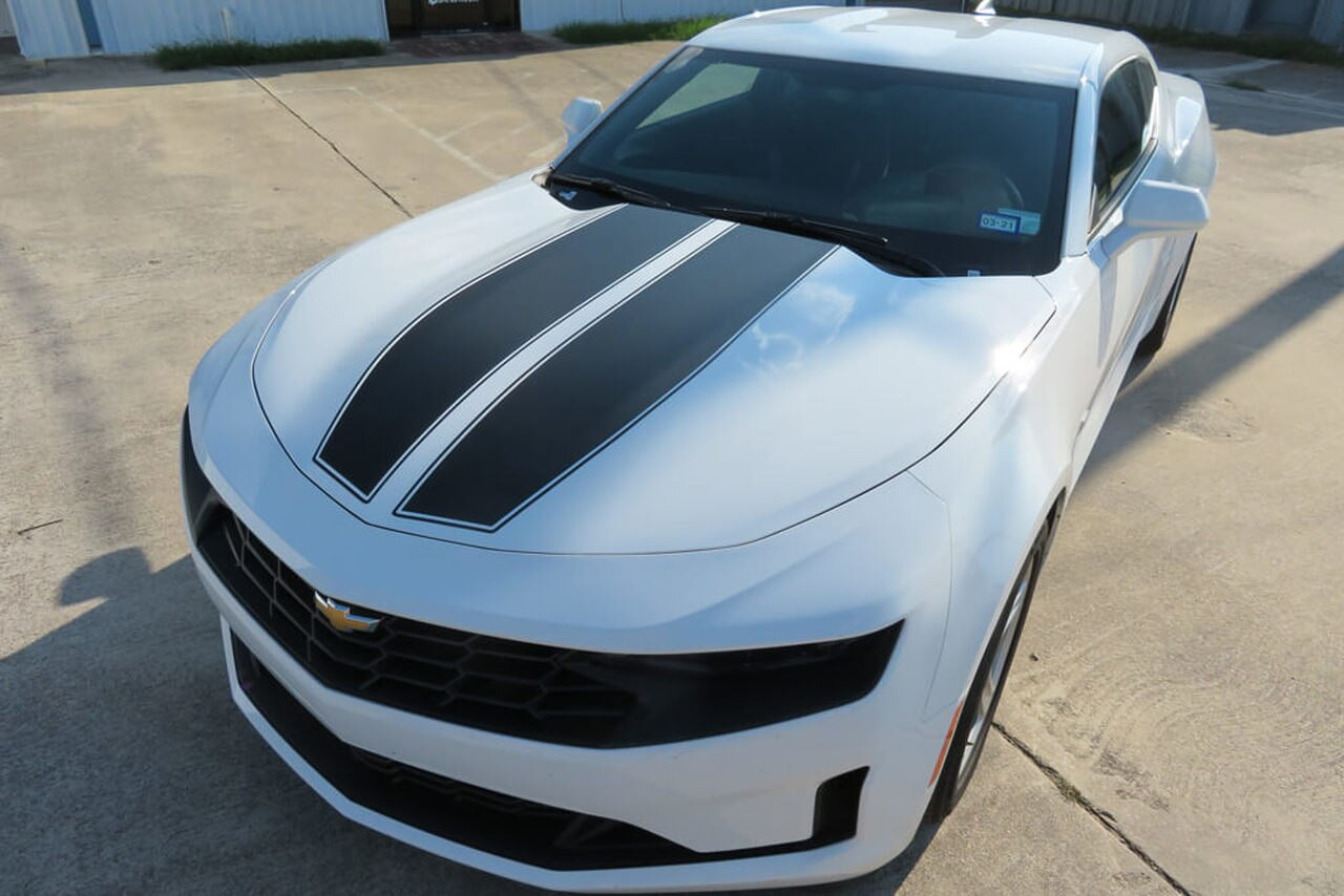 19-22+ Camaro Pinstripe Rally Stripes, Big Worm Graphic