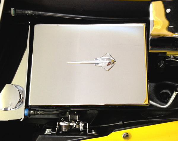 C7 Corvette Stingray, Chrome Steel Fuse Box Cover