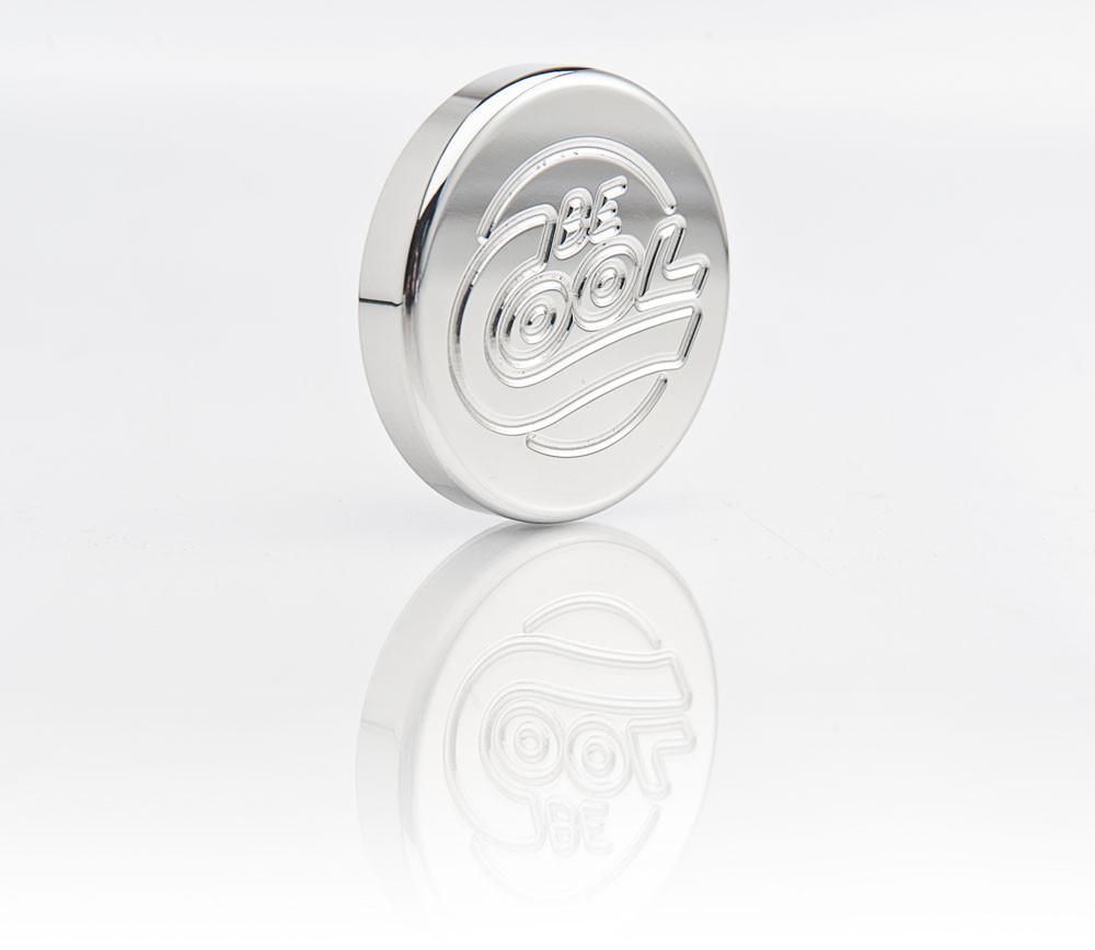 Polished Finish Round-Style Billet Radiator Cap, Be Cool Radiator