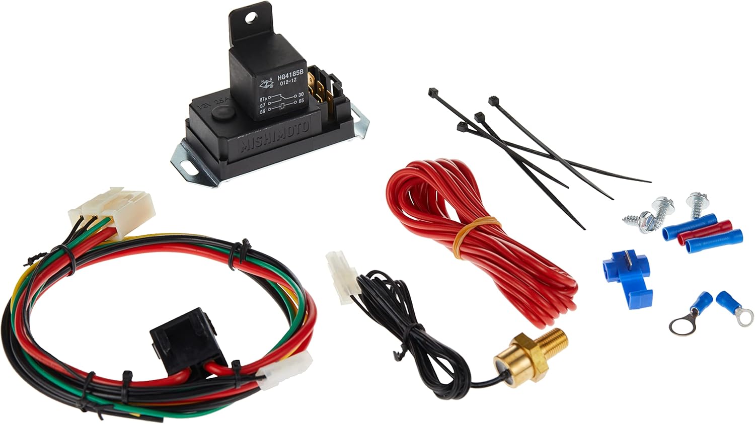 Mishimoto - MMFAN-CNTL-U18NPT Adjustable Fan Controller Kit, NPT , Black