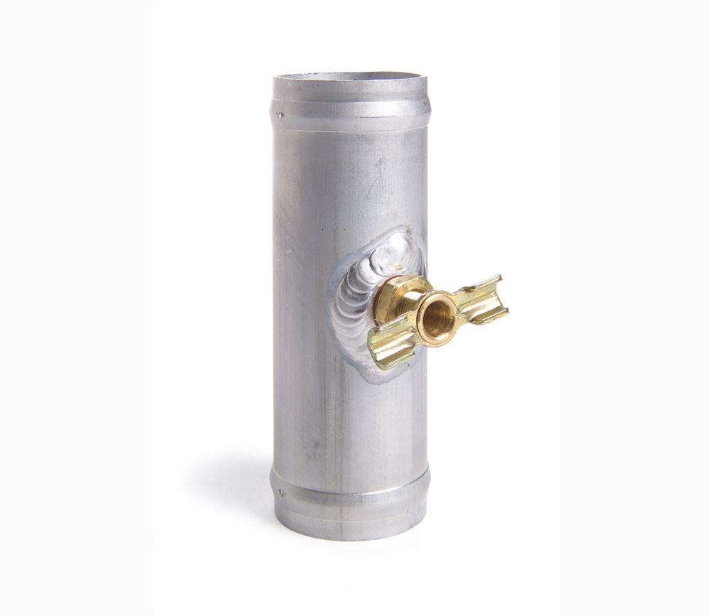 Universal Petcock Tube 1.5 x 6 Inch Natural Finish Aluminum, Be Cool Radiator