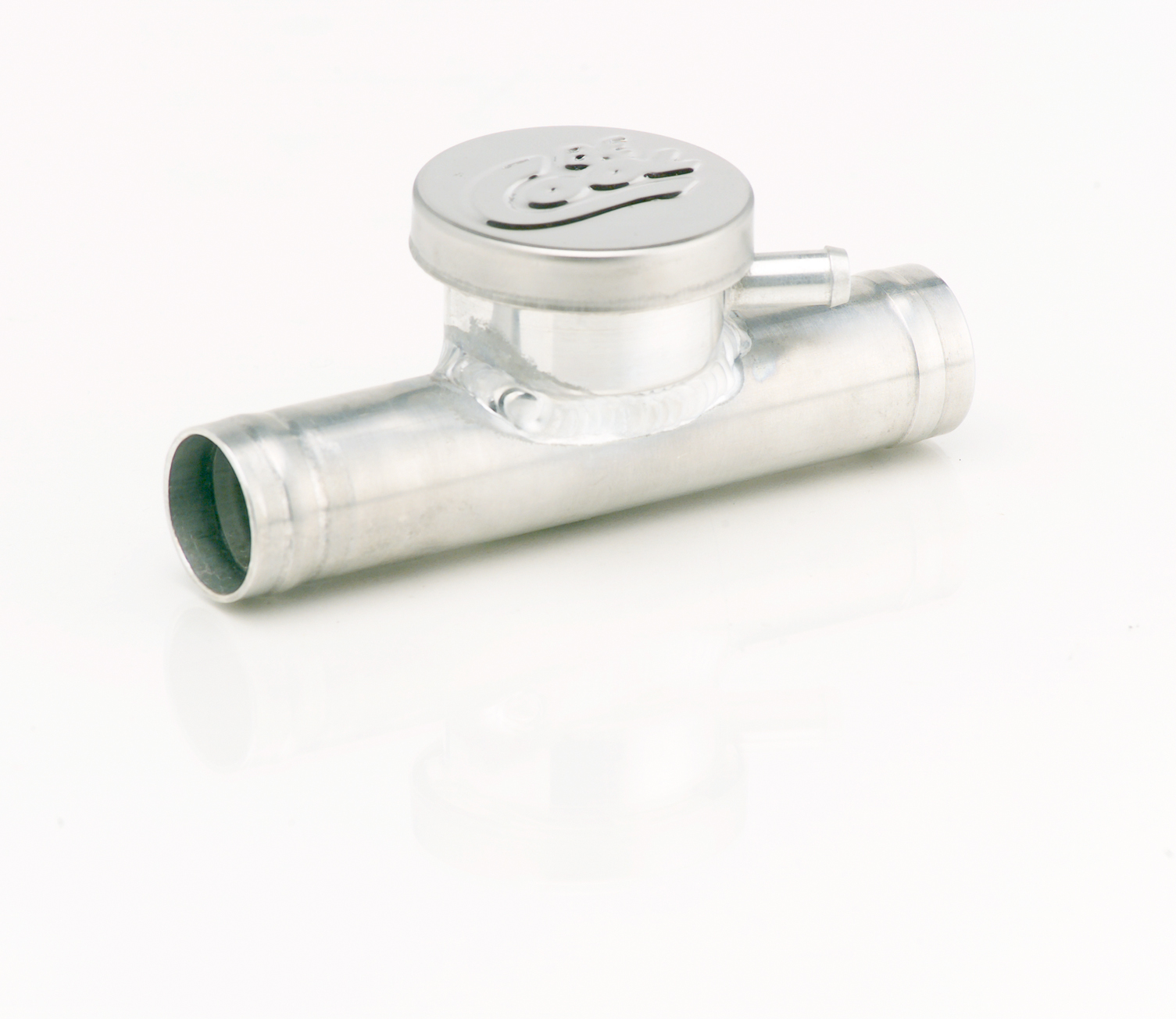 Filler Tube 1-1/2 x 6 with Billet Neck Natural Finish Aluminum, Be Cool Radiator