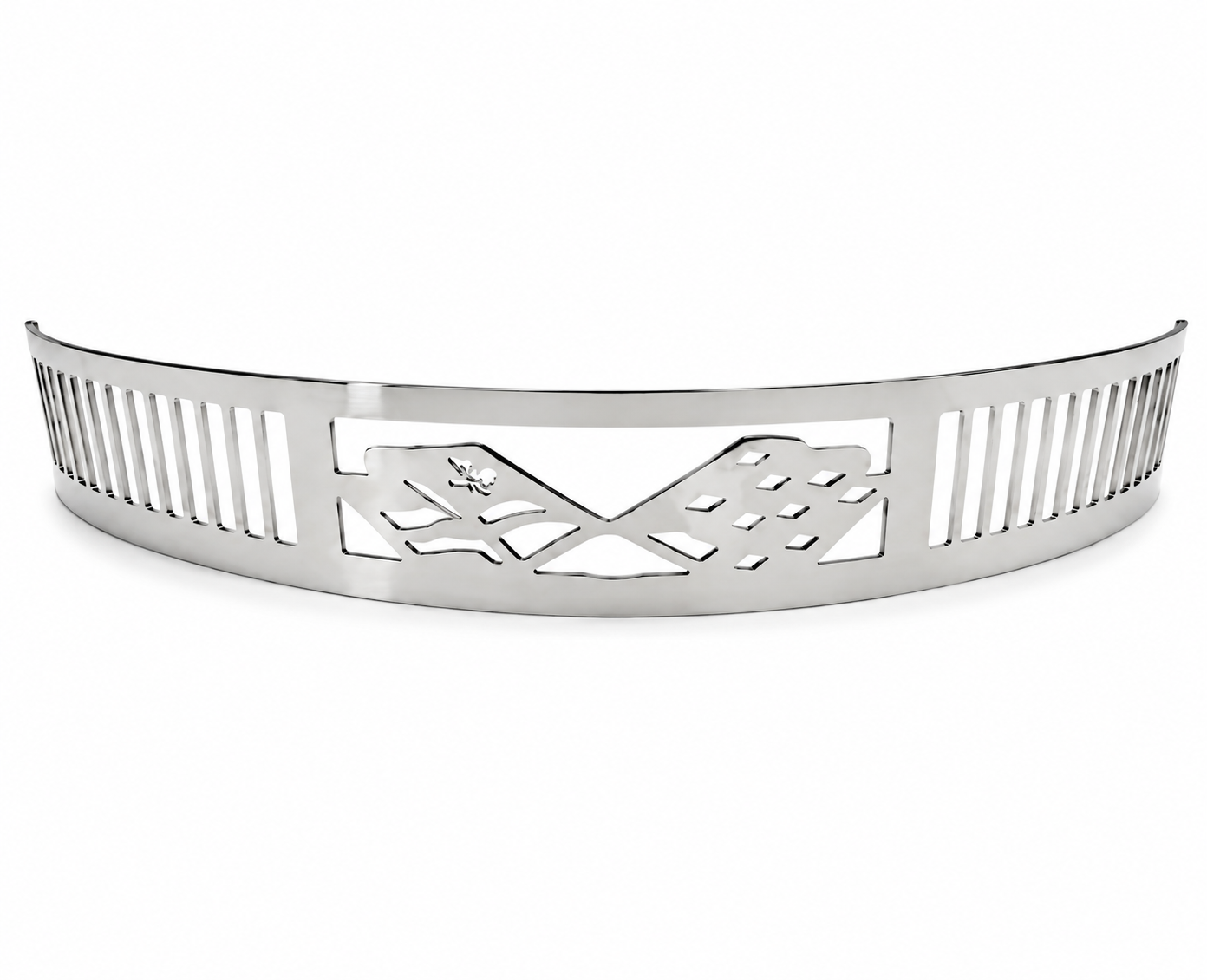 Granatelli Beauty Bandz 14" x 3" Air Cleaner Grill - Checkered Flags - 750006