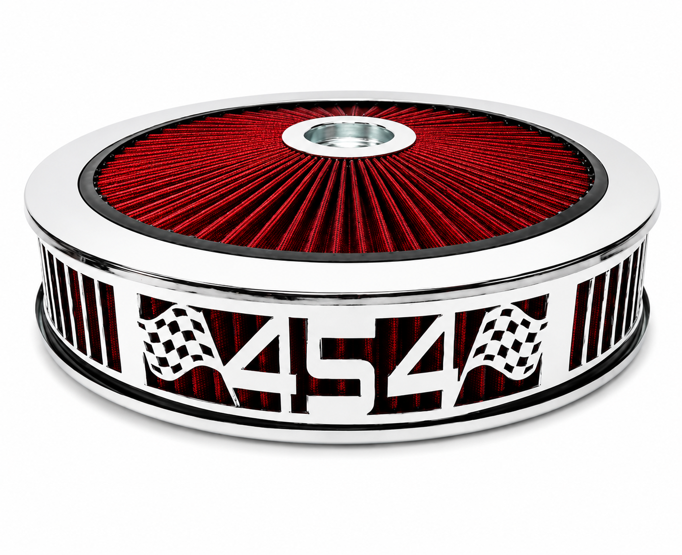 Granatelli Beauty Bandz Red & Chrome Air Filter Assembly - 750050